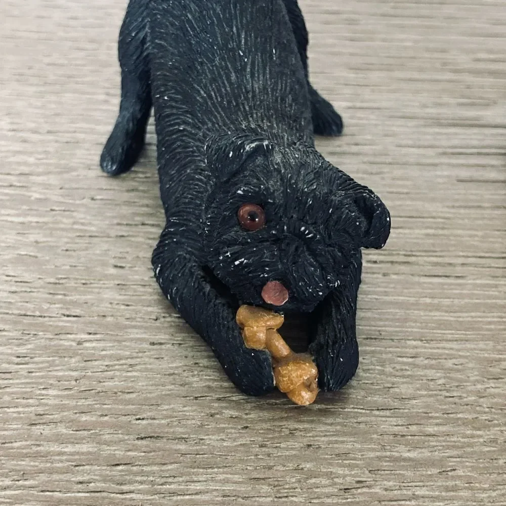 2-pc Winking Pug Dog Decor Figurines